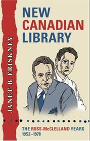 Cover of: New Canadian Library: The Ross-McClelland Years, 19521978 (Studies in Book and Print Culture)