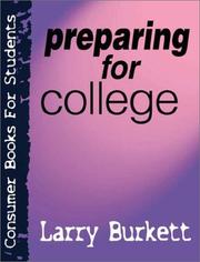 Cover of: Preparing for College (Consumer Books for College Students)