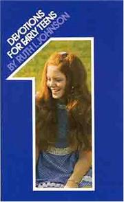 Cover of: Devotions for Early Teens by Ruth I. Johnson