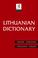 Cover of: Lithuanian dictionary