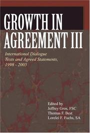 Cover of: Growth in Agreement III by 