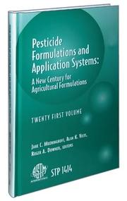 Cover of: Pesticide Formulations and Application Systems by 