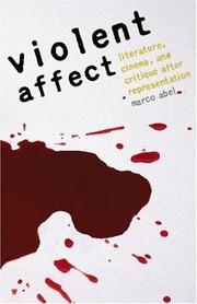 Cover of: Violent Affect by Marco Abel