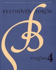 Cover of: Beethoven Forum, Volume 4 (Beethoven Forum) by Beethoven Forum