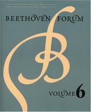 Cover of: Beethoven Forum, Volume 6 (Beethoven Forum)