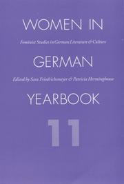 Cover of: Women in German Yearbook, Volume 11 (Women in German Yearbook)