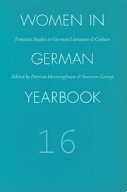 Cover of: Women in German Yearbook, Volume 16 (Women in German Yearbook) by Women in German Yearbook