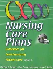 Cover of: Nursing Care Plans: Guidelines for Individualizing Patient Care (Book with CD-ROM)