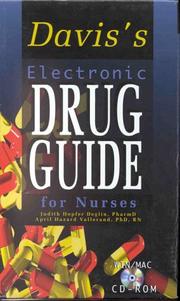 Cover of: Davis's Electronic Drug Guide for Nurses by Judith Hopfer Deglin, April Hazard Vallerand