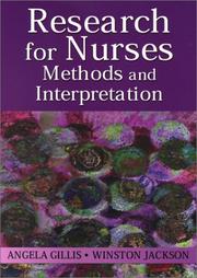 Cover of: Research for Nurses: Methods and Interpretation