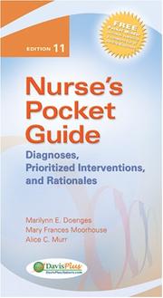 Cover of: Nurse's Pocket Guide: Diagnoses, Prioritized Interventions, and Rationales (Nurses Pocket Guide)