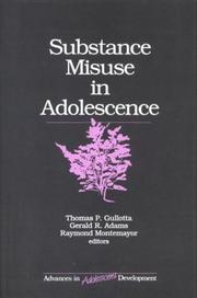 Cover of: Substance Misuse in Adolescence (Advances in Adolescent Development)