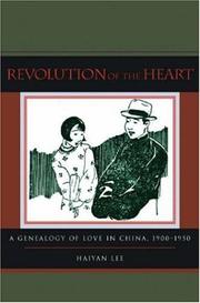 Cover of: Revolution of the Heart by Haiyan Lee