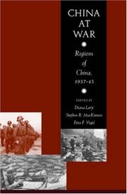 Cover of: China at War: Regions of China, 1937-45