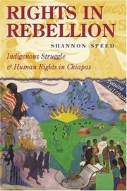 Cover of: Rights in Rebellion by Shannon Speed