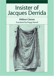 Cover of: Insister of Jacques Derrida