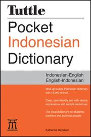 Tuttle Pocket Indonesian Dictionary by Katherine Davidsen