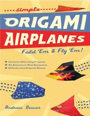 Cover of: Simple Origami Airplanes by Andrew Dewar, Andrew Dewar