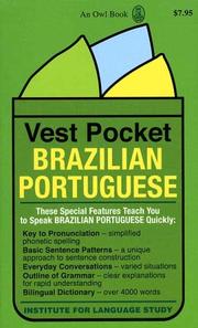 Cover of: Vestpocket Brazilian-Portuguese by Cortina Language Institute Staff