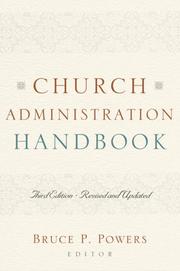 Cover of: Church Administration Handbook by Bruce P. Powers