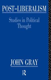 Cover of: Post-Liberalism by John Gray