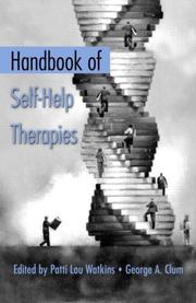Cover of: Handbook of Self-Help Therapies by Patti Lou Watkins, George A. Clum