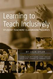 Cover of: Learning to Teach Inclusively: Student Teachers' Classroom Inquiries