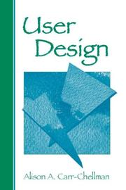 Cover of: User Design by Alison A. Carr-Chellman