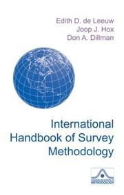 Cover of: International Handbook of Survey Methodology