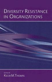 Cover of: Diversity Resistance in Organizations (Series in Applied Psychology) by Kecia M. Thomas