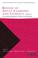 Cover of: Review of Adult Learning and Literacy, Volume 7