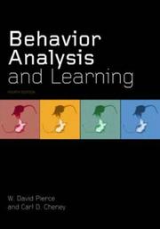 Cover of: Behavior Analysis and Learning