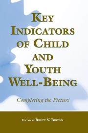 Cover of: Key Indicators of Child and Youth Well-Being: Completing the Picture