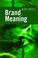 Cover of: Brand Meaning