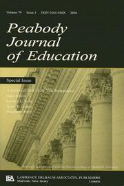 Cover of: A Nation at Risk: A 20-year Reappraisal. A Special Issue of the peabody Journal of Education (Peabody Journal of Education)