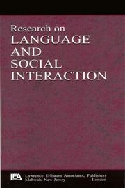 Cover of: Expert Talk and Risk in Health Care: A Special Issue of research on Language and Social interaction (Research on Language and Social Interaction, Vol 35, No.2, 2002)