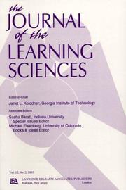 Cover of: Rethinking Methodology in the Learning Sciences: A Special Double Issue of the Journal of the Learning Sciences (Journal of the Learning Sciences, Vol 10, Nos. 1&2)