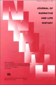 Cover of: Oral Versions of Personal Experience: Three Decades of Narrative Analysis. A Special Issue of the journal of Narrative and Life History (Journal of Narrative and Life History)
