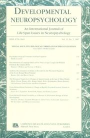 Cover of: Psychophysiological Correlates of Infant Cognition | Heikki Lyytinen