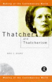 Cover of: Thatcher and Thatcherism by Eric J. Evans