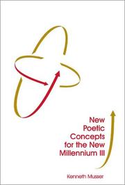 Cover of: New Poetic Concepts for Tne New Millennium III