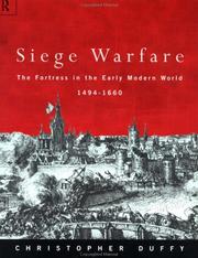 Cover of: Siege Warfare by Christoph Duffy