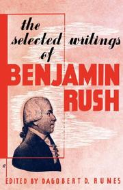 Cover of: The Selected Writings of Benjamin Rush