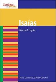 Cover of: Isaias (Isaiah) (Conozca Su Biblia)