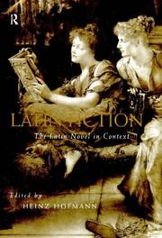 Cover of: Latin Fiction: The Latin Novel in Context