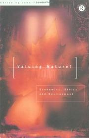 Cover of: Valuing Nature?: Economics, Ethics and Environment