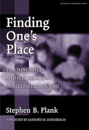 Cover of: Finding One's Place by Stephen Plank