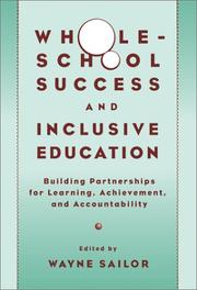 Cover of: Whole-School Success and Inclusive Education: Building Partnerships for Learning, Achievement, and Accountability (Special Education, 21)