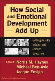 Cover of: How Social and Emotional Development Add Up: Getting Results in Math and Science Education (Social Emotional Learning, 4)