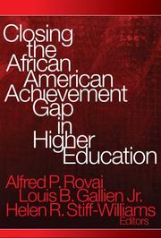 Cover of: Closing the African American Achievement Gap in Higher Education by 